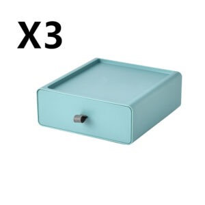 Stackable Desk Drawer Organizer — 3-Piece Set for Office & Desktop Storage